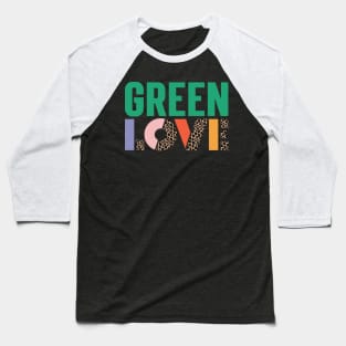 Green Love Baseball T-Shirt